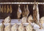 Still life Chicken Gustave Caillebotte
